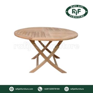 A Picture of Suffolk Folding Round 120 By Rafi Jati Furniture Jepara