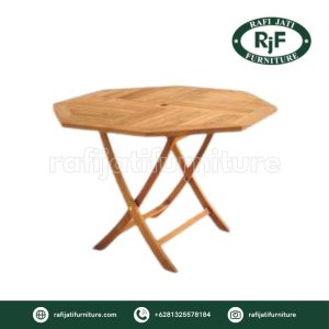A Picture of Suffolk Folding Octagonal 120 By Rafi Jati Furniture Jepara