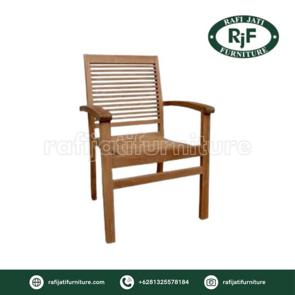 A Picture of Orizont Stacking Chair By Rafi Jati Furniture Jepara