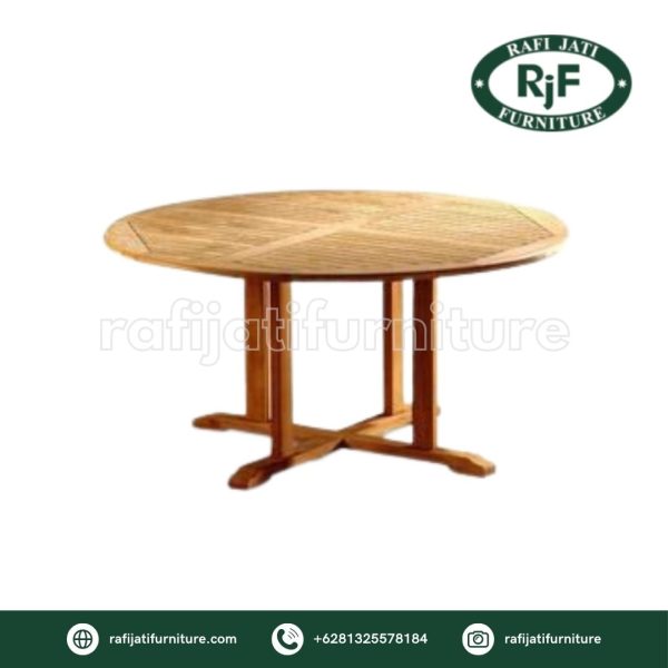 A Picture of Canfield Round Table 90 By Rafi Jati Furniture Jepara