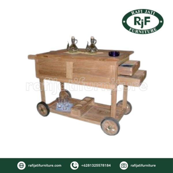 A Picture of Table Trolley And 3 Drawers By Rafi Jati Furniture Jepara