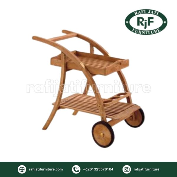 A Picture of Cooktail Car With Tray By Rafi Jati Furniture Jepara