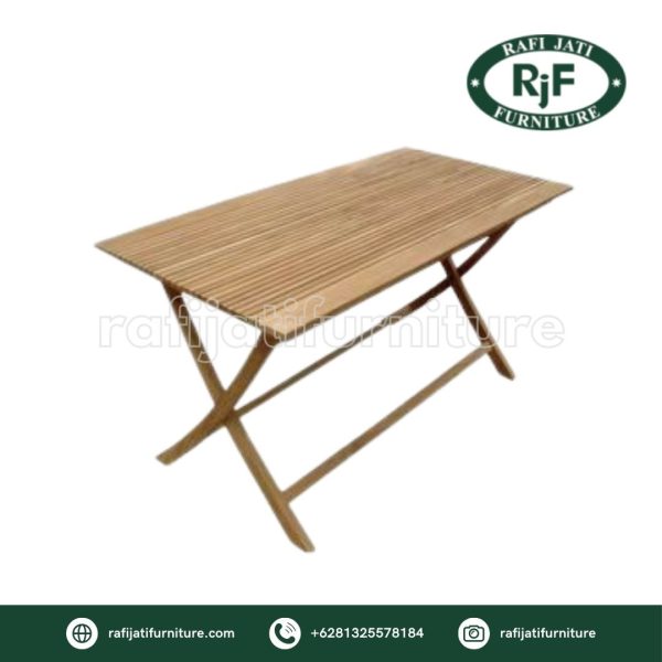 A Picture of Folding Square Table 70 By Rafi Jati Furniture Jepara