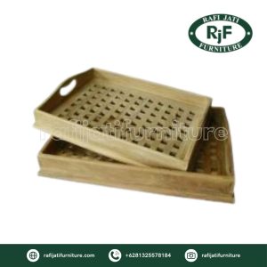 A Picture of Serving Tray Set By Rafi Jati Furniture Jepara