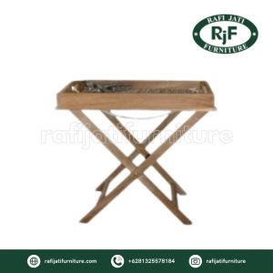 A Picture of Folding Serving Tray By Rafi Jati Furniture Jepara