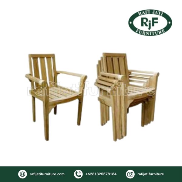 A Picture of Stacking Chair By Rafi Jati Furniture Jepara