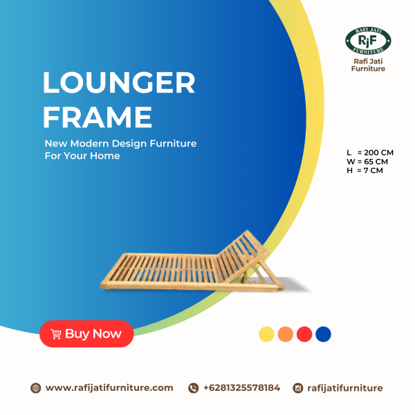 A Picture of Lounger Frame 10 x 3 cm By Rafi Jati Furniture Jepara