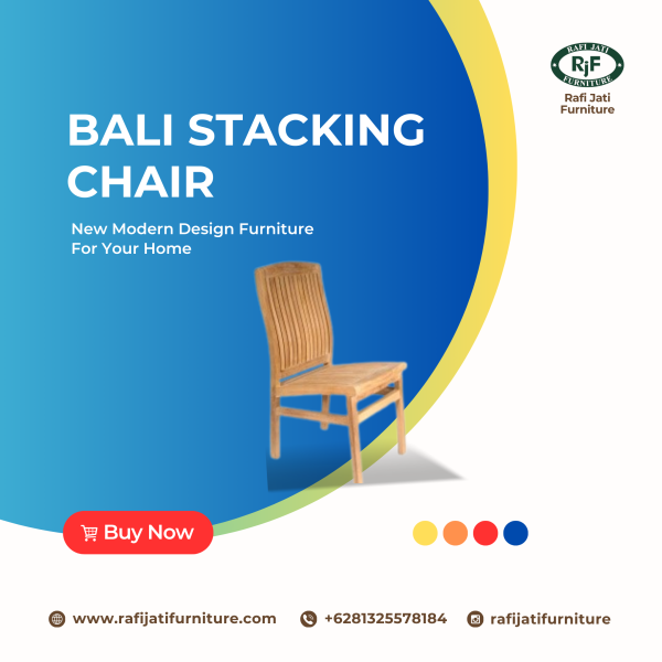 A Picture of Bali Stacking Chair By Rafi Jati Furniture Jepara