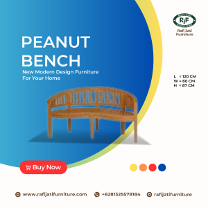 A Picture of Peanut Bench New By Rafi Jati Furniture Jepara