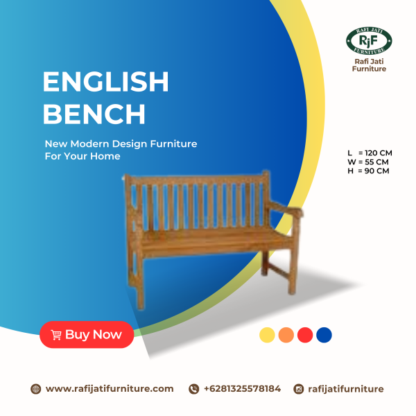 A Picture of English Bench 150 cm By Rafi Jati Furniture Jepara