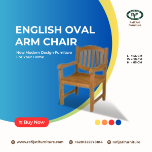 A Picture of English Oval Arm Chair By Rafi Jati Furniture Jepara