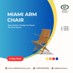 A Picture of Miami Arm Chair By Rafi Jati Furniture Jepara