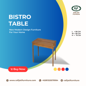 A Picture of Bistro Table 90 x 90 cm By Rafi Jati Furniture Jepara