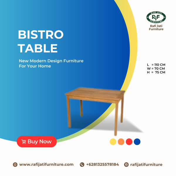A Picture of Bistro Table 110 x 70 cm By Rafi Jati Furniture Jepara