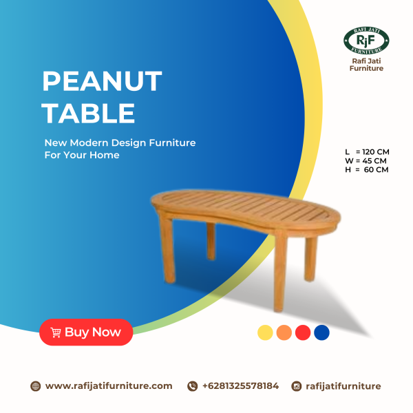 A Picture of Peanut Table By Rafi Jati Furniture Jepara
