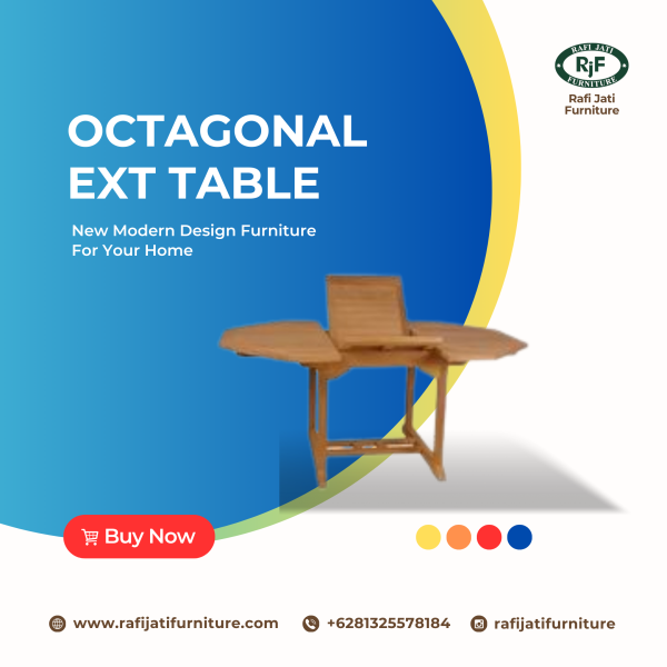 A Picture of Octagonal Ext. Table By Rafi Jati Furniture Jepara