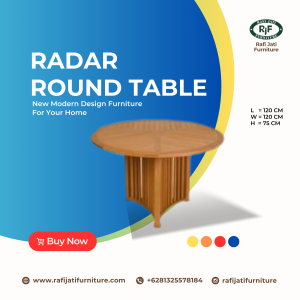 A Picture of Radar Round Table 120 cm By Rafi Jati Furniture Jepara