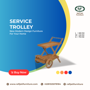 A Picture of Serving Trolley By Rafi Jati Furniture Jepara