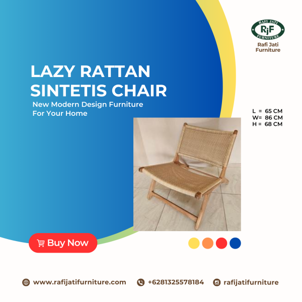 A Picture of Lazy Rattan Synthesis Chair By Rafi Jati Furniture Jepara