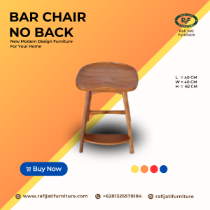 A Picture of Bar Chair No Back By Rafi Jati Furniture Jepara
