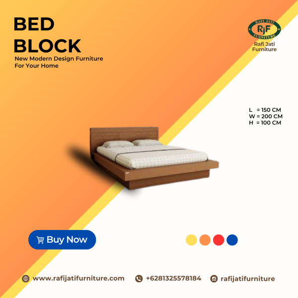 A Picture of Bed Block By Rafi Jati Furniture Jepara