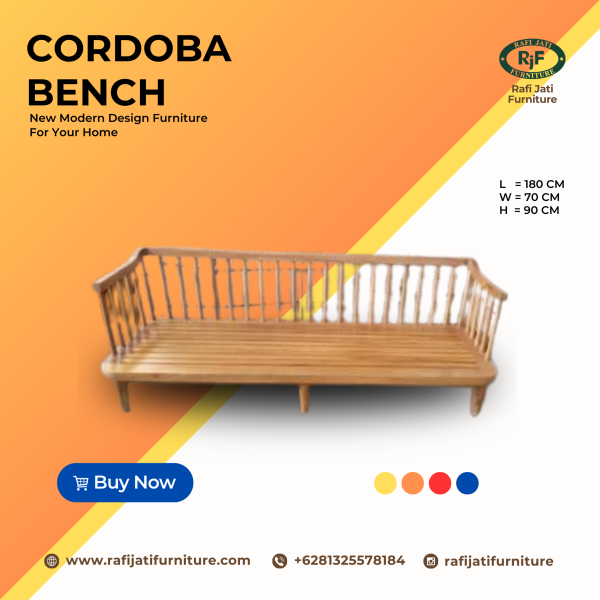 A Picture of Cordoba Bench By Rafi Jati Furniture Jepara