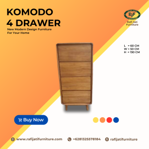 A Picture of Komodo 4 Drawer By Rafi Jati Furniture Jepara