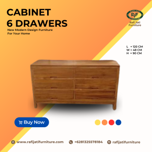 A Picture of Cabinet 6 Drawer By Rafi Jati Furniture Jepara