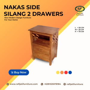 A Picture of Nakas Slide Silang 2 Drawer By Rafi Jati Furniture Jepara