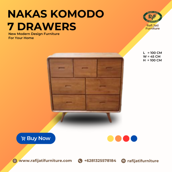 A Picture of Nakas Komodo 7 Drawer By Rafi Jati Furniture Jepara