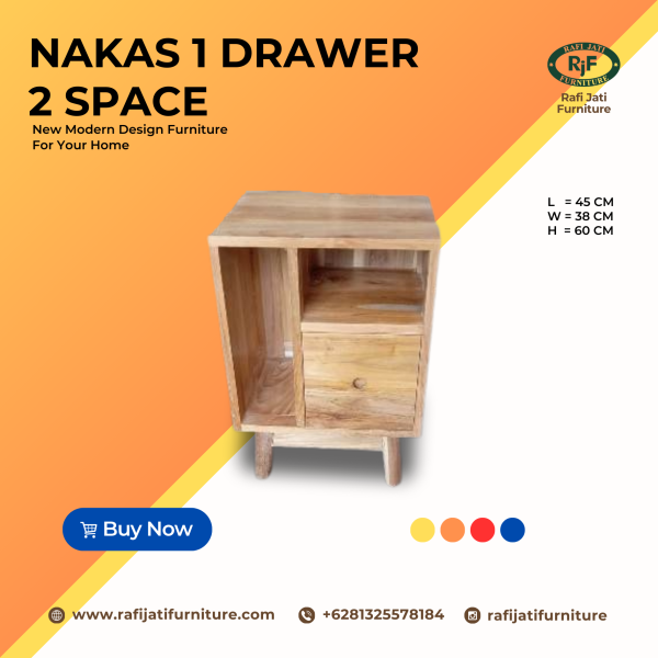 A Picture of Nakas 1 Drawer 2 Space By Rafi Jati Furniture Jepara